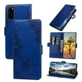 thumbnail image 1 of for Samsung Galaxy S20 6.2 inch Wallet Case, Flower Pattern Stand Feature Protective PU Leather Flip Cover with Credit Card Slot Side Cash Pocket Magnetic Closure for Samsung Galaxy S20,Darkblue, 1 of 6
