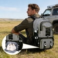 thumbnail image 6 of Spacious Lightweight Outdoor Travel Backpack with Shoe Compartment for Hiking Camping(Gray-1,52x16x34cm), 6 of 6