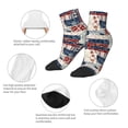 thumbnail image 3 of Uemuo Marine Sailing Printed Crew Socks, Moisture-Wicking Socks, Athletic Socks for Men Breathable Cushion Socks Casual Sport Socks for Running Traveling, 3 of 6