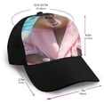 thumbnail image 2 of Naloa Island Vacation Guinea Pig Adult adjustable Print Baseball Hat, Patchwork curved brim baseball capfor Men and Women, One Size, 2 of 5