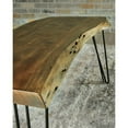 thumbnail image 5 of Signature Design by Ashley Contemporary Haileeten Accent Bench  Brown/Black, 5 of 7