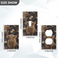 thumbnail image 7 of Yayeee Blank Wall Plate Cover 1-Gang 4.5"x2.7" Home Unused Decorative Outlet, Cows and Flowers, 7 of 7