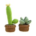 thumbnail image 3 of Toystoory Macetero de ganchillo hecho a mano con colores vibrantes para niños, adolescentes y principiantes Almacenamiento y organización del hogar Verde Azul Amarillo 11cm, 3 of 6