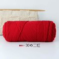 thumbnail image 1 of Granjero Gordo Hilo de lana teñido a mano para tejer y crochet, 200 g de hilo de lana suave y duradero, rojo B, 1 of 4