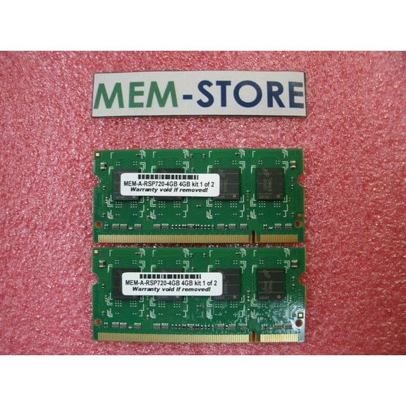 MEM-A-RSP720-4GB 4GB (2x2GB) DRAM Memory for Cisco C7600 RSP 720 (3rd Party)
