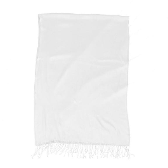 WEUVEB 1Pc White Pure Cotton Scarf Durable and Easy to Clean for DIY Craft Use