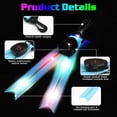 thumbnail image 2 of Blue 2 Pack Led School Bag Flashing Lights Reflector Lights With Colorful Light Usb Rechargeable Reflector Light For Jogging Hiking Running, 2 of 5