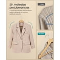 thumbnail image 3 of SONGMICS Perchas de Madera, Juego de 30, Delgada, Muescas en Hombros, para Pantalones, Gancho Giratorio 360°, Ahorra Espacio, Beige Natural MCRW030K01, 3 of 7