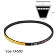 thumbnail image 3 of Uxcell 19.65 '' V-Belts Girth Machine Transmission Drive Belt  Rubber Black 1pcs, 3 of 5
