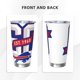thumbnail image 3 of Taza térmica duradera de acero inoxidable 304 con tema del equipo de fútbol Bills con tapa y pajita Taza térmica de acero inoxidable de 20 oz Taza para automóvil Adecuada para bebidas frías y, 3 of 8