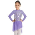 thumbnail image 3 of iiniim Girls Ballet Dance Dress Lyrical Ballerina Irregular Skirts Gymnastics Leotard Ballroom Dancewear Dancing Costume, 3 of 7