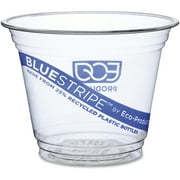 Eco-Products, ECOEPCR9, BlueStripe Cold Cups, 1000 / Carton, Clear, 9 fl oz