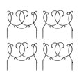 thumbnail image 1 of ACHLA Designs DFS-02-4 24 44; Po Section de Clôture de Frontière de Défilement & Pack de 4, 1 of 1
