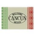 thumbnail image 1 of Cacun Cutting Board, Welcoming Lettering with the Flag Colors and Design Cultural Motifs, Decorative Tempered Glass Cutting and Serving Board, in 3 Sizes, by Ambesonne, 1 of 2