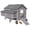 Gray(68.1"L x 41.3"W x 49"H), variant on Aivituvin Large Chicken Coop for 4-6 Chickens, Reinforced Outdoor Wooden Hen House with 4 Sectionable Nesting Box, Easy Clean Pull-Out Tray, Waterproof Asphalt Roof - Grey, 67.3"L x 25.4"W x 28.1"H