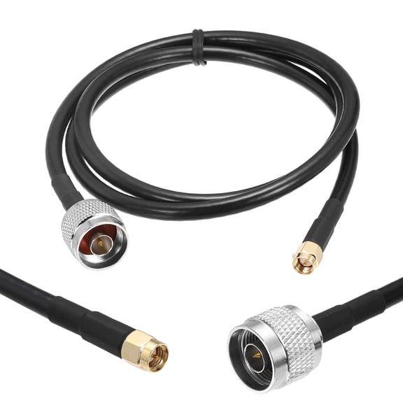 Uxcell KMR/LMR240 Coaxial Extension Cable, 50ohm 25Ft SMA Male to SMA Female RF Low-Loss Coaxial Cable Antenna Extension with Connector for 3G 4G 5G LTE Ham WiFi GPS RF Radio Use