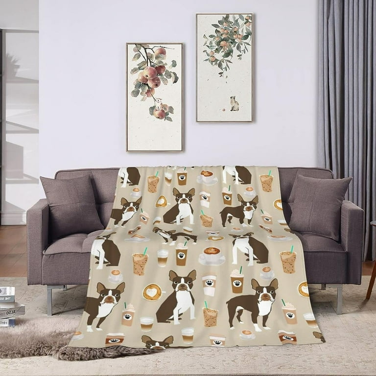 Boston terrier blanket walmart hotsell
