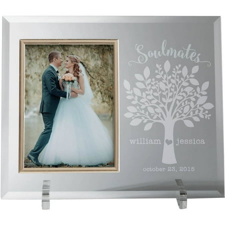 Glass Photo Frame - Personalized Soulmates Frame