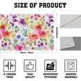 thumbnail image 4 of Spring Summer Placemats Set of 4 Washable Non-Slip Heat Resistant 12×18 Inch Spring Floral Watercolor Multicolor Thick Place Mats Decorative Linen Fabric Table Mat for Dining Table Kitchen Home Decor, 4 of 6