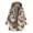 Orange, variant on Womens Winter Coats Womens Winter Warm Outwear Floral Print Hooded Pockets Vintage Oversize Coats