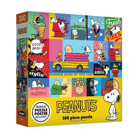 RoseArt - Pop Culture 300 pièces - Peanuts Vibes - Puzzle emboîtable pour adulte