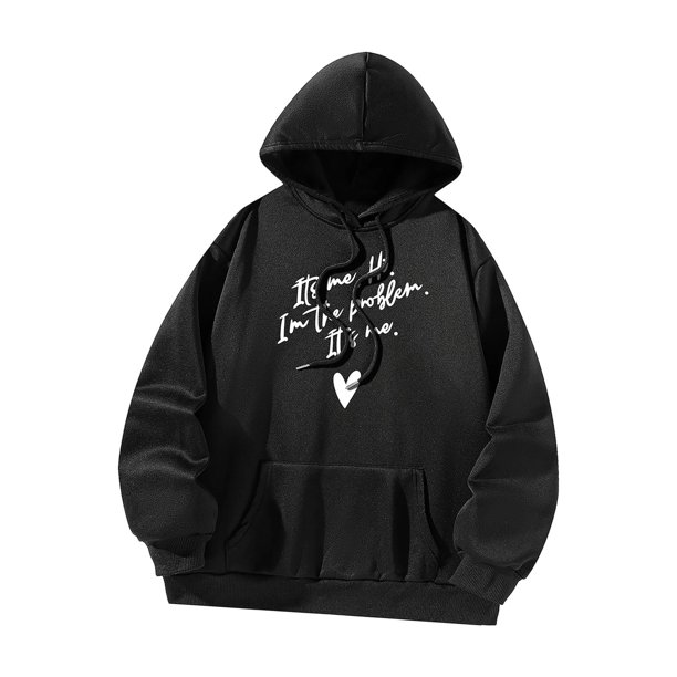 Printed on sale hooded sweatshirt