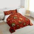 thumbnail image 2 of jejeloiu Cute Gingerbread Man Bedding Comforter Set,Merry Christmas Twin Comforter Sets,Happy New Year Bedding Set For Girls Kids,Microfiber Bedroom Decor Reversible,2pcs, 2 of 8