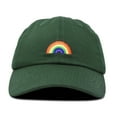 thumbnail image 4 of DALIX Rainbow Baseball Cap Womens Hats Cute Hat Soft Cotton Caps in Dark Green, 4 of 7