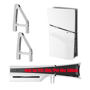 Cooling Feet Stand for PS5 Slim/PS5 Pro Disc Edition, Horizontal Placement Bracket Holder for PS5 Slim/PRO Disc Edition Console Flat Stand