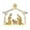 Silver Roof, variant on 6ft Lighted Nativity Scene with 190 LED Warm White Lights – Silver Roof Garden Jesus Decoration, for Outdoor Christmas Decor