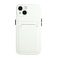 thumbnail image 2 of Allytech Case Compatible with iPhone 15 Plus, [Card Holder] [Soft TPU] [Ultra Slim & Lightweight] Shockproof Anti-Fingerprint Case for iPhone 15 Plus - White, 2 of 7