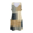 thumbnail image 5 of vigerkar Womens Summer Dresses 2025 Loose V Neck Sleeveless Sundresses with Pockets Khaki, 3XL, 5 of 7