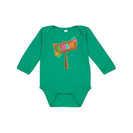 

Inktastic Luau Sign Gift Baby Boy or Baby Girl Long Sleeve Bodysuit