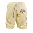 thumbnail image 6 of California Graphic Short Sets for Men Relaxed Fit Crewneck T Shirt and Cargo Shorts 2 Piece Matching Set Mens Summer Outfits, 6 of 6