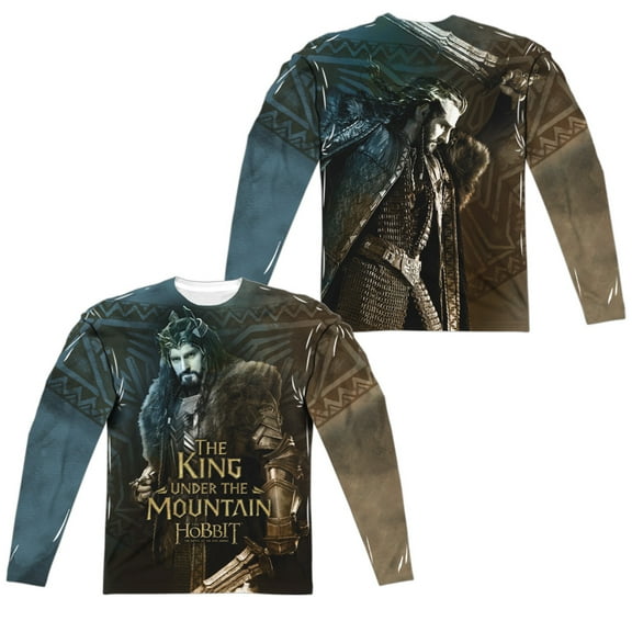 Hobbit - King (Front/Back Print) - Regular Fit Long Sleeve Shirt - XXX-Large