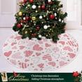 thumbnail image 6 of FMSHPON Valentines Mothers Day Xmas Christmas Tree Skirt Stand Mat for Holiday Party Decoration Indoor Outdoor 36 inches, 6 of 6
