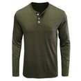 thumbnail image 1 of JMSUN Men's Long Sleeve Round Neck Button T-Shirt Top Henley Shirt Thermal Underwear Henley Top Casual Slim Fit Lightweight T Shirts, 1 of 3