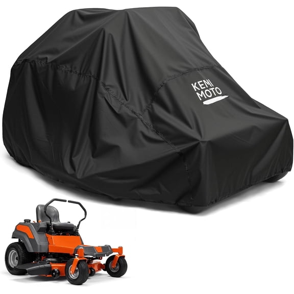 KEMIMOTO Zero Turn Lawn Mower Cover with Windproof Buckle, Lightweight & Breathable 210D Lawn Mower Tractor Cover, Compatible with John Deere others