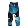 thumbnail image 3 of Lsque Night Sky Forest Bald Eagle Print Men's Pajama Pants, Lounge Pant - Comfortable Home Wear,Elastic Waistband, Stylish Design-Large, 3 of 9