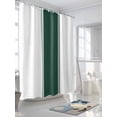 thumbnail image 3 of Shower Curtain Green Stripe Bathroom Curtains with Hooks, Waterproof Fabric Farmhouse Bath Shower Curtains Set for Bathroom Bathtubs Decor 72x72 Inch, 3 of 8