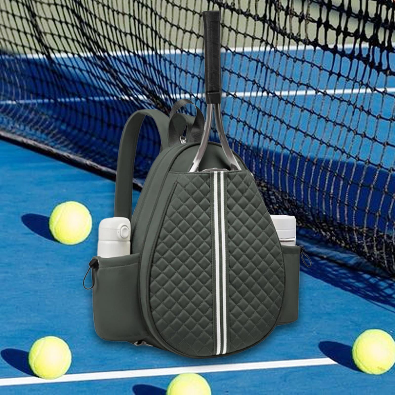 DimyFew Outdoor Tennis Pickleball Bag Lightweight Badminton Racket Bag with Side Pockets Green