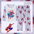 thumbnail image 2 of Anime Marvels Spiderman Niños Conjuntos de pijamas de algodón de manga completa Bos Girl Ropa de dormir Pijamas para niños para adolescentes Pijamas Ropa de dormirChina 8 (3T-4T) Gao Jinjia LED, 2 of 2