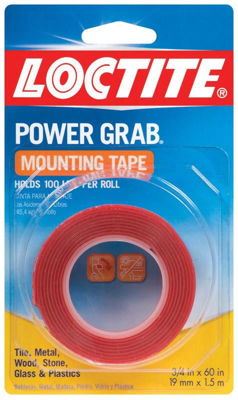 Office Loctite Clear Power Grab Outdoor Mounting Tape 3/4 Inch by 60 Student for sale online 