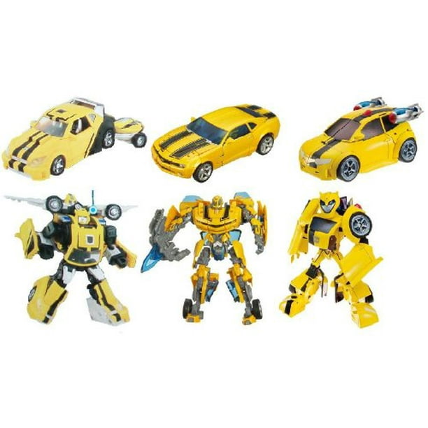 Transformers Exclusive Deluxe Action Figure 3-Pack Legacy of Bumblebee  (Classic, Movie and Animated) 