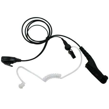 FBI Earpiece with Push to Talk (PTT) Microphone Replacement for Motorola - Compatible with Motorola APX 6000, Motorola APX 7000, Motorola XPR 6550, Motorola XPR 7550, Motorola APX