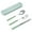 Green, variant on Cheers.US Portable Utensils Set with Case, Stainless Steel Reusable Silverware for Lunch Including Spoon Fork Case,Easy to Clean, Dishwasher Safe,for Lunch Box Workplace Camping School Picnic