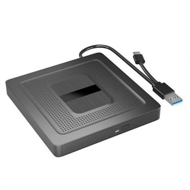 2 in 1 External Bluray Drive USB3.0 Type C Portable CD DVD BD Writer Burner Reader Player Optical for PC Laptop New