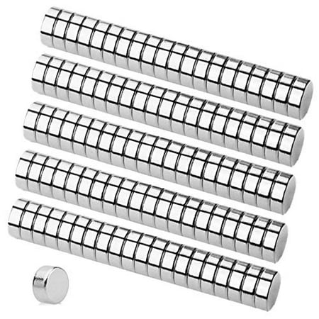 

GBYMIUY round Refrigerator Magnets 100PCS 6”3MM Small Cylinder Fridge Magnets