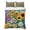 Yellow SpringGreen Blue, variant on Twin Quilt Set 68''x86'', Aqua Grey Lightweight Summer Bedspread Coverlet Set with 2 Pillow Shams, Chic Garden Floral Stripe Embroidery Design Breathable All Season Quilt Bedding for Dorm/Bedroom