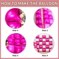 thumbnail image 7 of LQQBOX Pink and Rose Double Sided Square Foil Balloons Wall,19 Inches Pink Metallic Foil Balloons Tunnel Arch Kit for Girls Bachelorette,Wedding,Anniversary,Birthday Party Background Decoration, 7 of 7